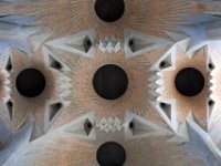 La Sagrada Familia 1  Sagrada Familia ceiling : Barcelona, Bari Gotic, Casa Batllo, Gaudi, La Ciutat Vella, Park Guell, Sagrada Familia, Spain
